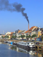 Stevige rookpluim