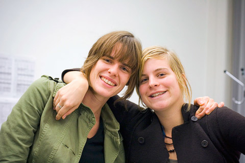 Sarah Goossens en Tessa Glorieux - foto: Dimi