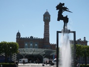 Aan het station