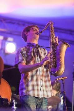 Robin Verheyen op Jazz in 't Park door Bruno Bollaert