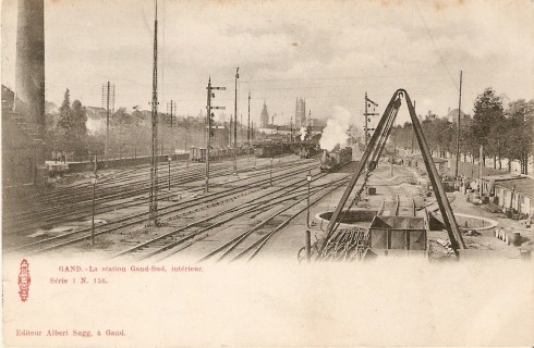 Serie 1 nr. 156 Het station Gent-Zuid, achterkant