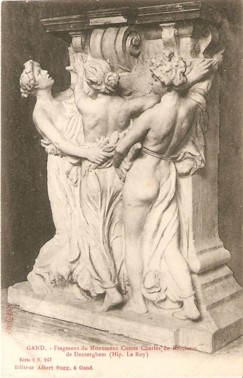 Serie 1 nr. 247 Fragment van monument graaf Charles de Kerchove de Denterghem (Hip. Le Roy)