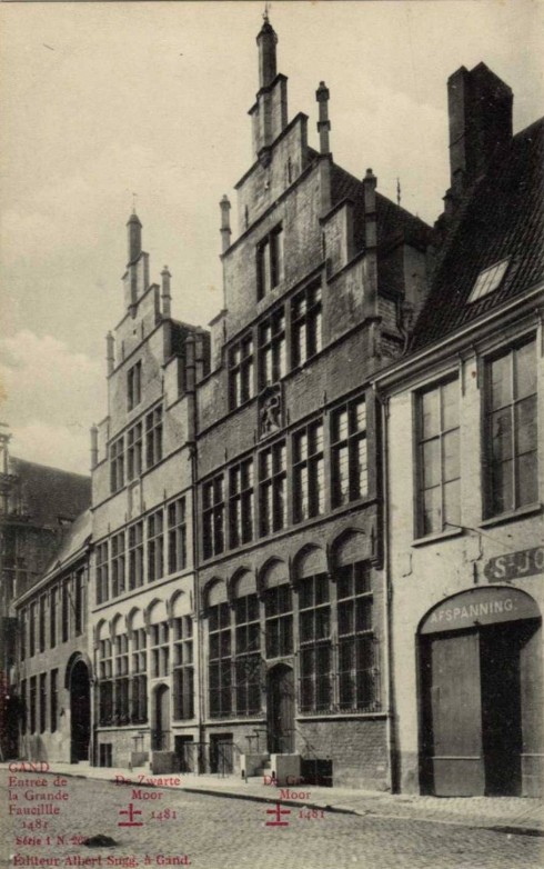 Serie 1 nr. 262 Ingang Grote Sikkel 1481. De Zwarte Moor ca. 1481. De Grote Moor ca. 1481.