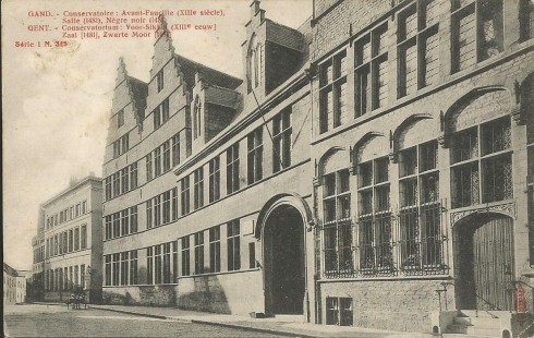 Serie 1 nr. 345 Conservatorium: Voorsikkel (XIII° eeuw) Zaal (1481) Zwarte Moor (1481)