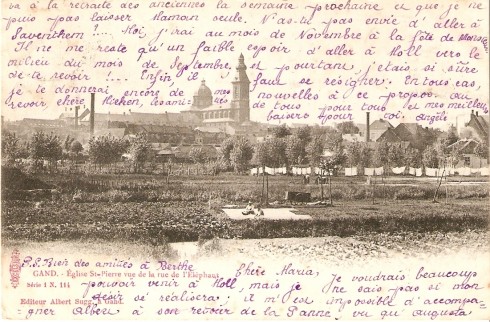 Serie1 nr. 114 Sint-Pieterskerk gezien vanuit de Olifantstraat