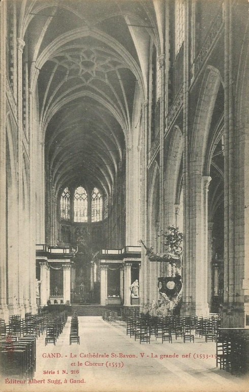 Serie 1 nr. 216 De Sint-Baafskathedraal V. Het groot schip (1533-1559) en het koor (1553)