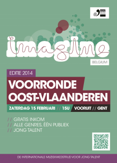 Flyer Imagine voorronde Oost-Vlaanderen Voorkant