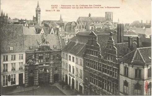 Serie 1 nr. 324 â€“Panorama van op de Meesten Toren van â€™s-Gravensteen