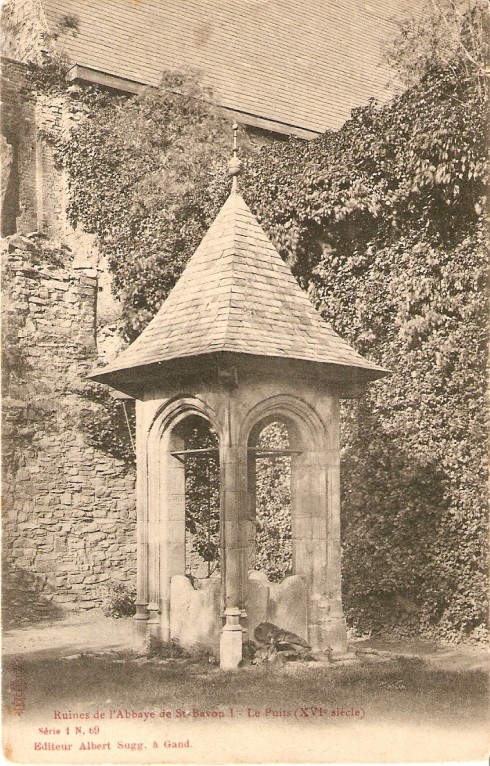 69 Ruines de l'Abbaye de St-Bavon I.Le Puits (XVI siécle)