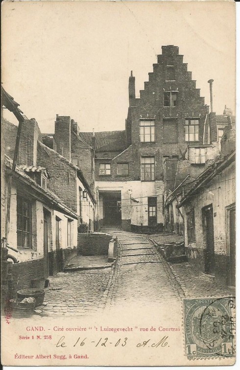 Serie 1 nr. 258 Arbeidersbeluik “’t Luizengevecht†Kortrijksestraat