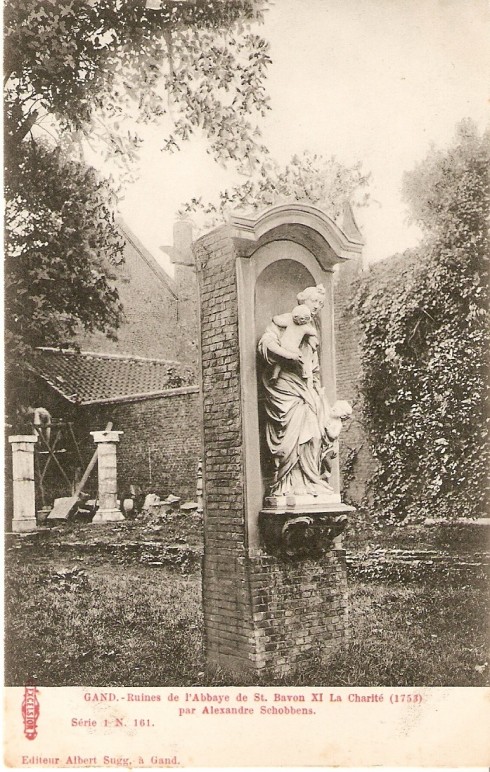 Serie 1 nr. 161 Ruines Sint Baafsabdij XI. De Liefde (1753) door Alexander Schobbens