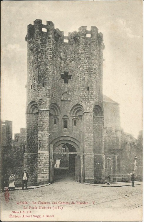 Serie 1 nr. 211 Gravensteen V. Toegangspoort (1180)