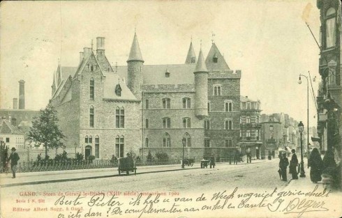Serie 1 nr. 231 Geraard De Duivelsteen (XIIIde eeuw) gerestaureerd in 1902