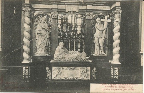 Serie 1 nr. 279 Sint-Baafskathedraal. Mausoleum van Bisschop Triest (Jérôme Duquesnoy 1642-1645)