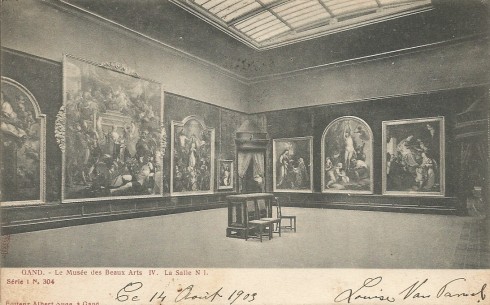 Serie 1 nr. 304 Het Museum voor Schone Kunsten IV. Zaal nr 1.