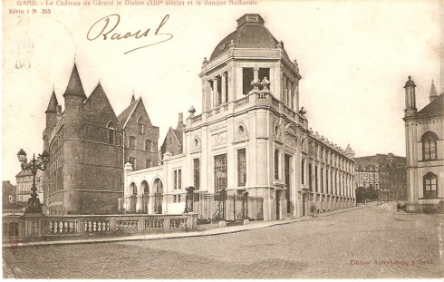 Serie 1 nr. 315 Het Geraard Duivelsteen (13de eeuw) en de Nationale Bank