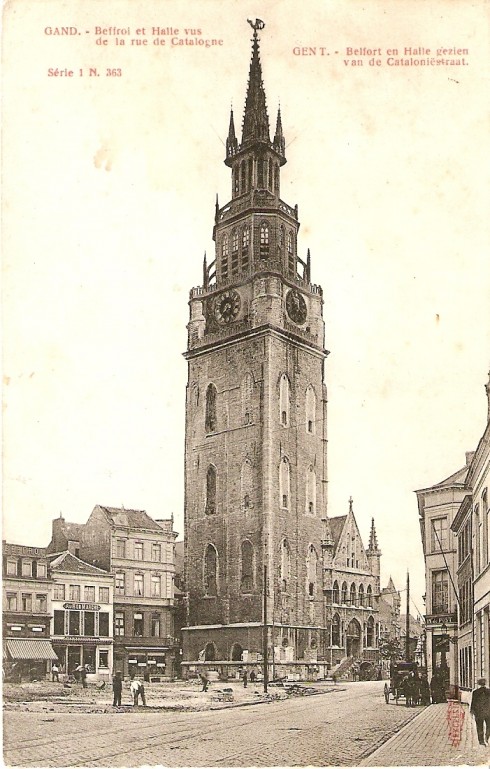 Serie 1 nr. 363 Belfort en Halle gezien van de Cataloniëstraat