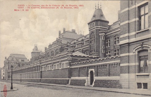 Serie 1 nr. 332 – De Kazerne, Eikhoutstraat (M. de Noyette, 1905)